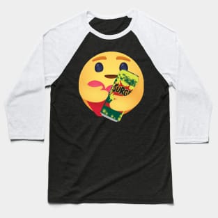 Surge 90s soda drink care hug emoji Baseball T-Shirt